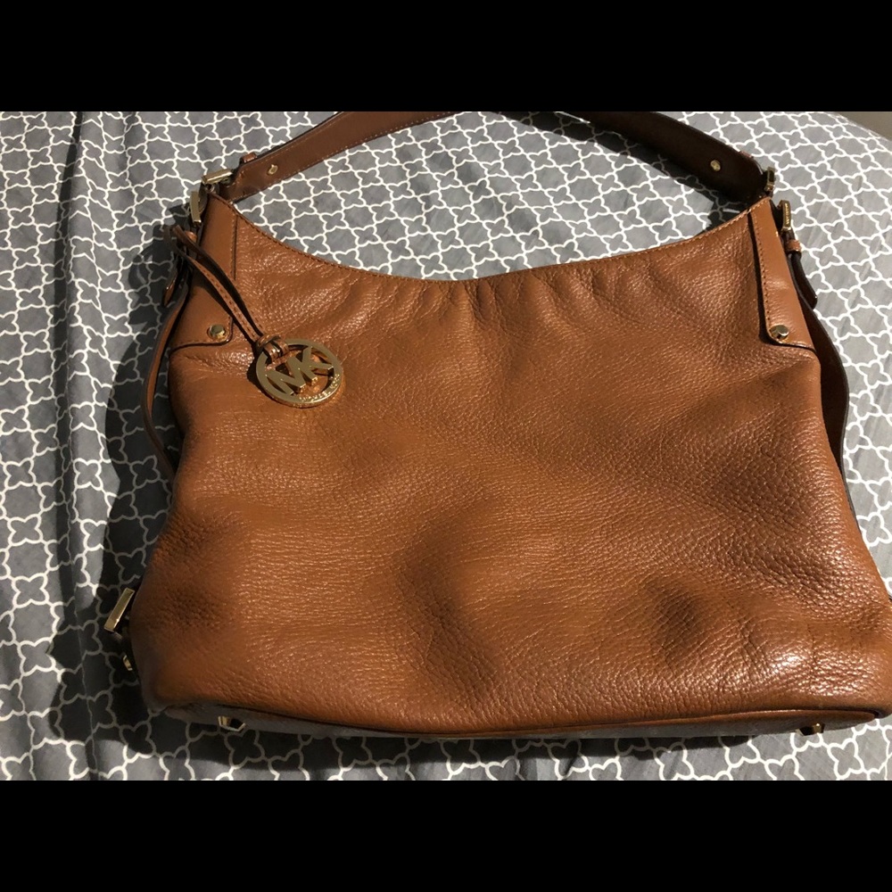 Michael Kors brown leather purse